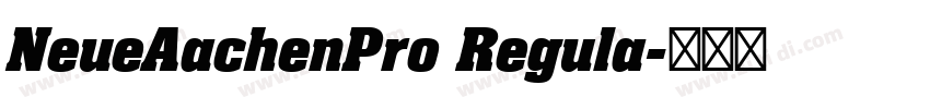 NeueAachenPro Regula字体转换
